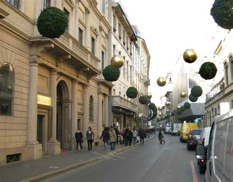 Via Montenapoleone Via Montenapoleone Milan the most famous stree.